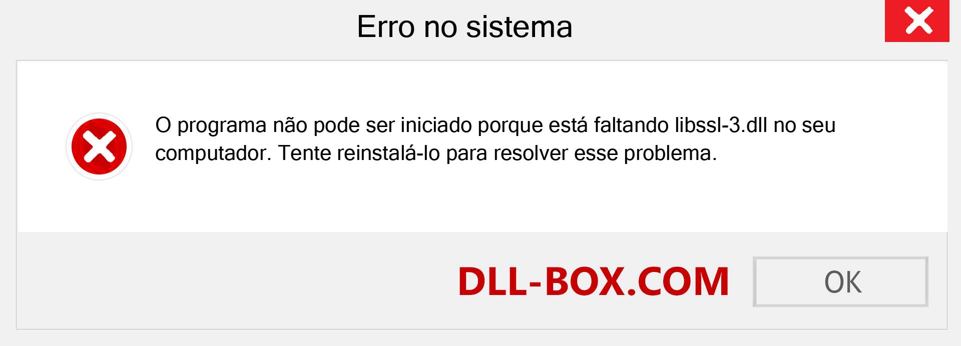 Arquivo libssl-3.dll ausente ?. Download para Windows 7, 8, 10 - Correção de erro ausente libssl-3 dll no Windows, fotos, imagens